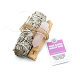 White Sage, Palo Santo & Crystal Cleansing Ritual Kit - Sampson Eco Shop