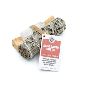White Sage, Palo Santo & Crystal Cleansing Ritual Kit - Sampson Eco Shop