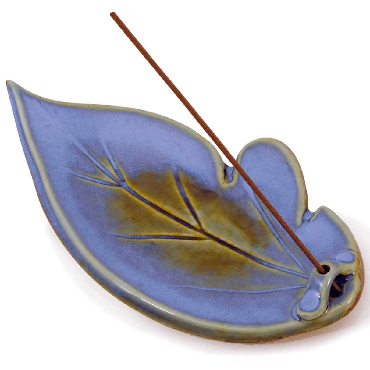 Azure Leaf Incense Holder